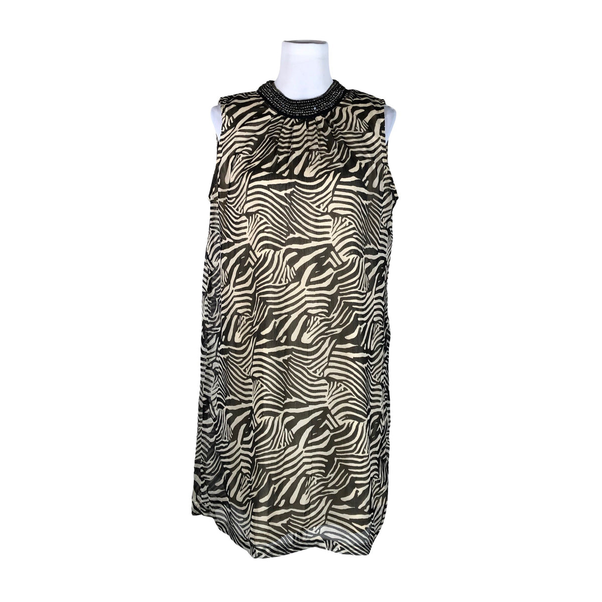 Naisten Ze-Ze - Sifonkimekko, koko 40 - Beige (1)