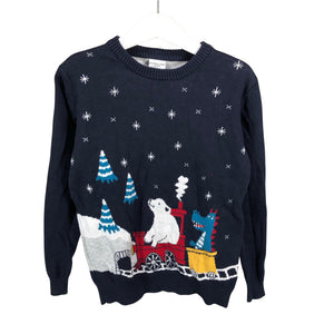 Unisex Polarn O. Pyret - Neulepaita, koko 110 - 116 - Sininen (1)