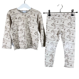 Unisex Metsola - Trikoopaita, koko 98 - 104 - Beige (1)