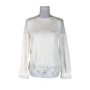 Naisten Massimo Dutti - Pusero, koko 40 - Valkoinen (1)