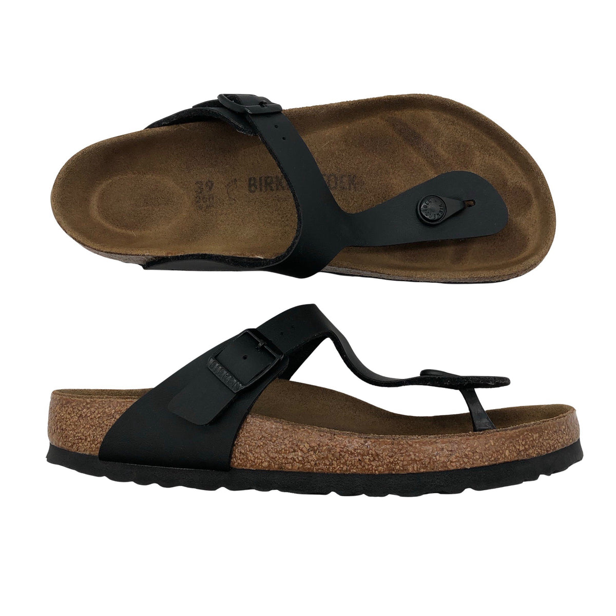 Unisex Birkenstock - Sandaalit, koko 39 - Musta (1)