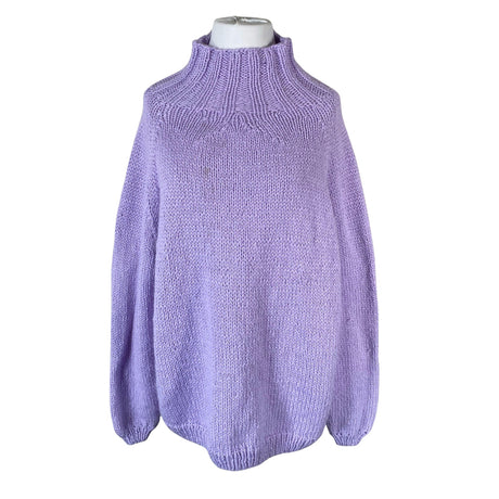 Naisten Handmade - Neulepaita, koko 46 - Violetti ()