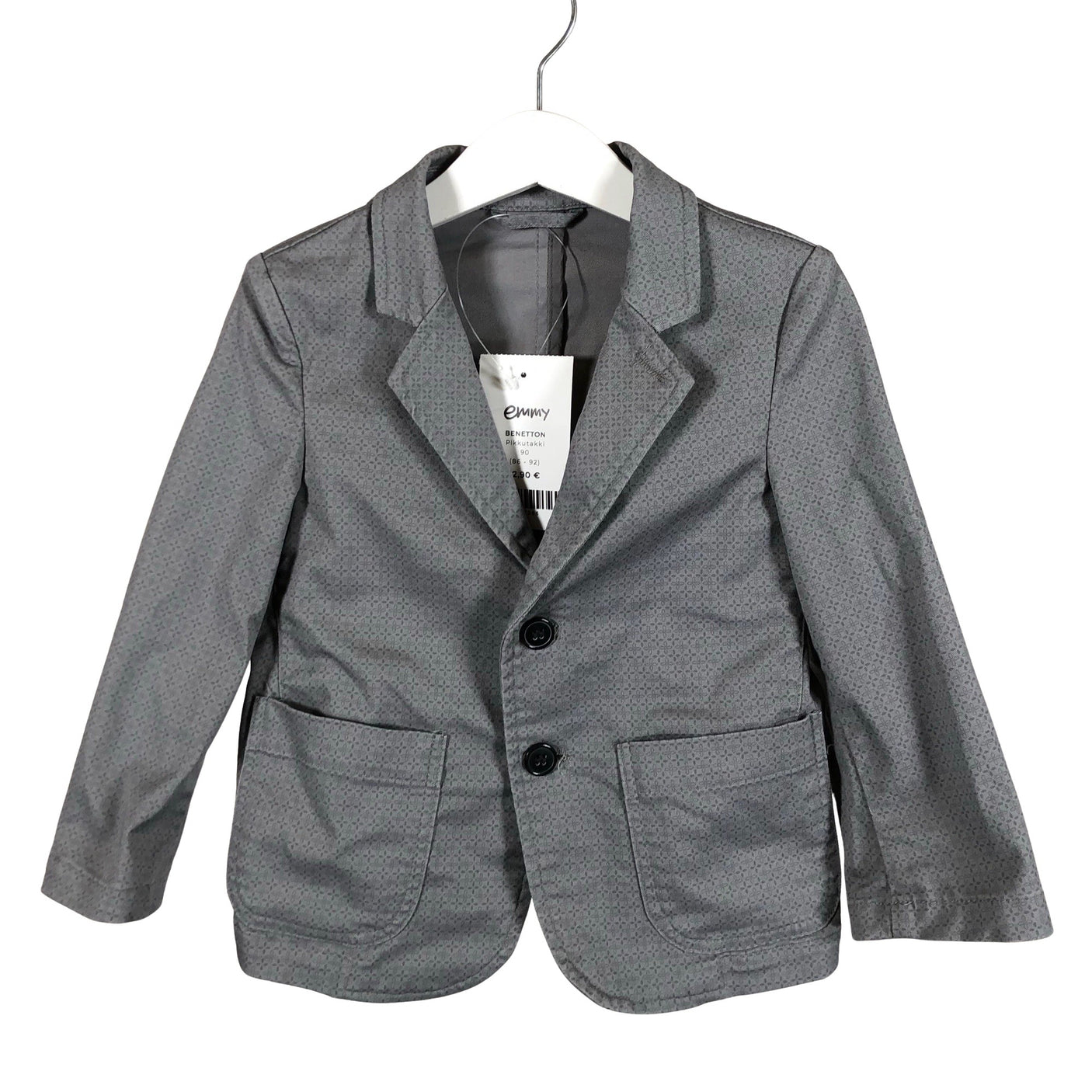 Poikien Benetton - Pikkutakki, koko 86 - 92 - Harmaa (1)