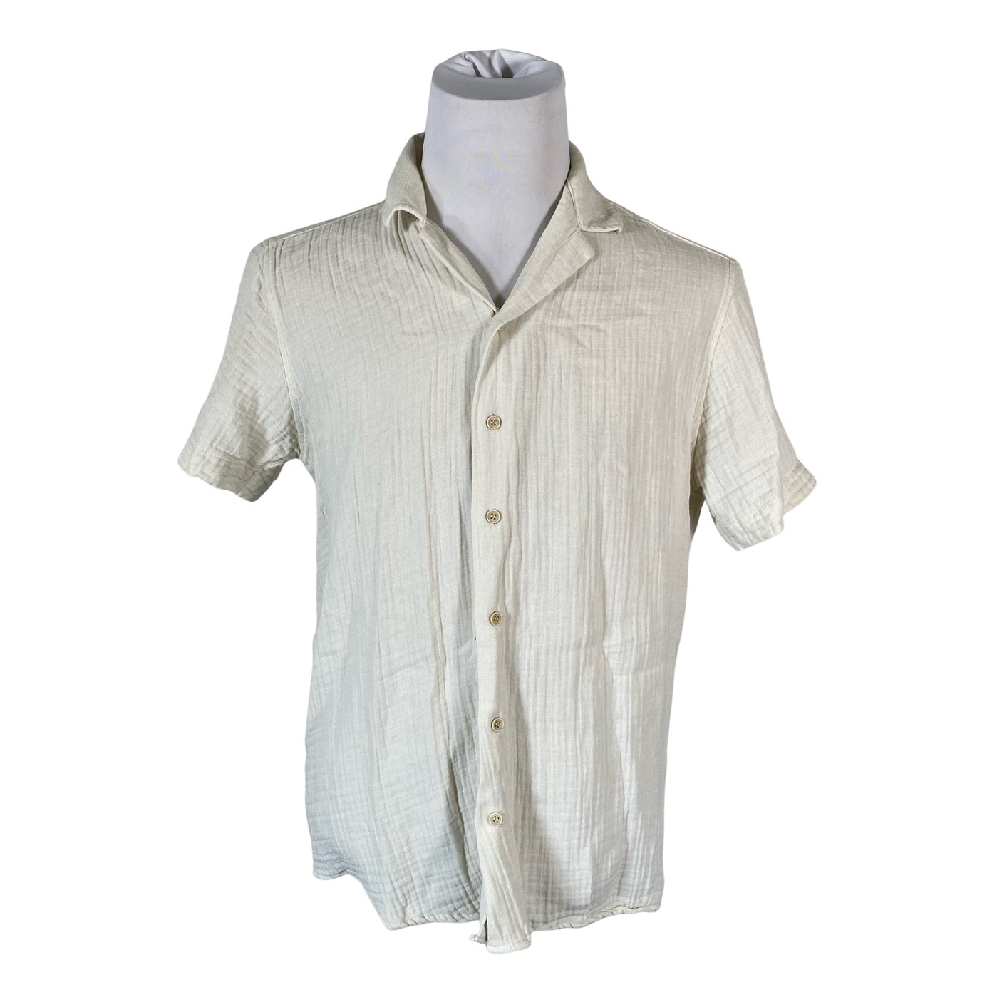 Miesten DeFacto - Kauluspaita, koko M - Beige (1)