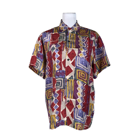 Naisten Stockmann Silk - Lyhythihainen pusero, koko 36 - Beige ()
