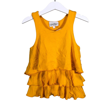Tyttöjen Gugguu - Trikootoppi, koko 110 - 116 - Keltainen ()