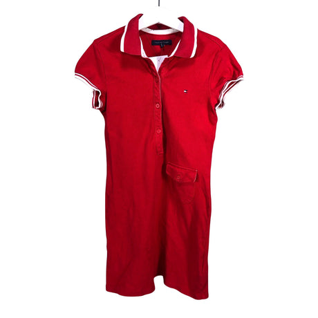 Tyttöjen Tommy Hilfiger - Pikeepaita, koko 122 - 128 - Punainen ()