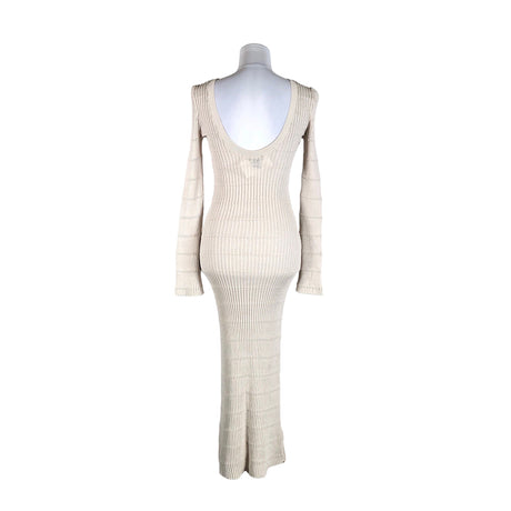 Naisten Lindex - Neulemekko, koko 36 - Beige (2)