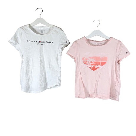 Tyttöjen Tommy Hilfiger - T-paita, koko 116 - 122 - Vaaleanpunainen ()