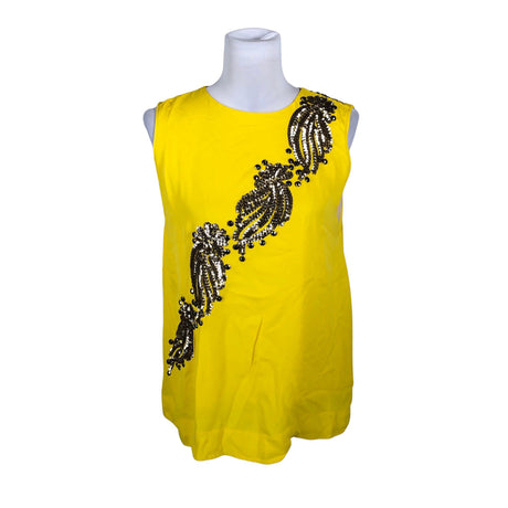 Naisten by Malene Birger - Juhlatoppi, koko 36 - Keltainen ()