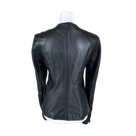 Naisten Isabella Oliver - Nahkatakki, koko 34 - Musta (2)