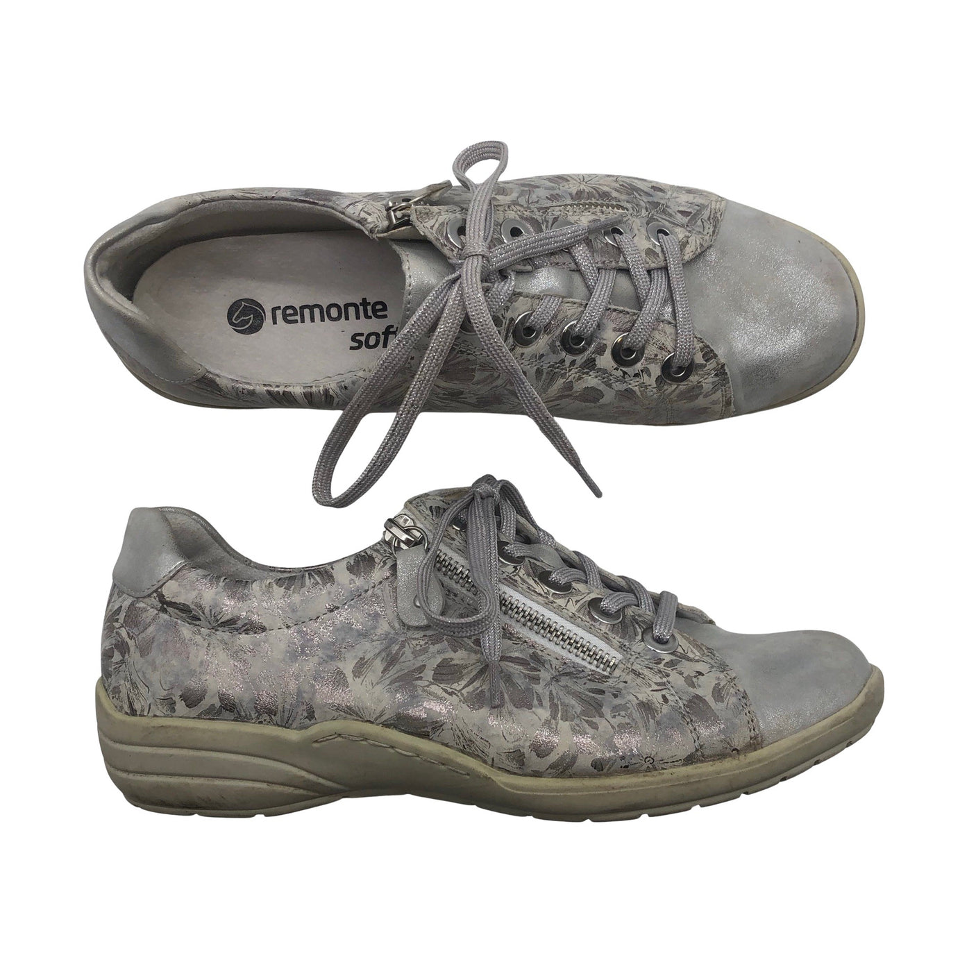 Naisten Remonte - Tennarit, koko 39 - Hopea (1)