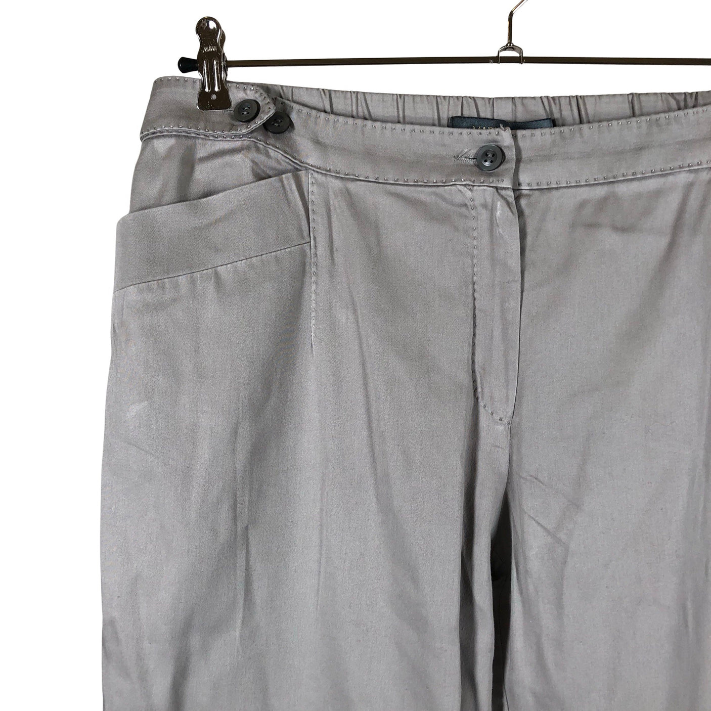 Naisten Marina Rinaldi - Kangashousut, koko 44 - Harmaa (3)