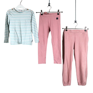 Tyttöjen Lindex - Collegehousut, koko 110 - 116 - Vaaleanpunainen (1)