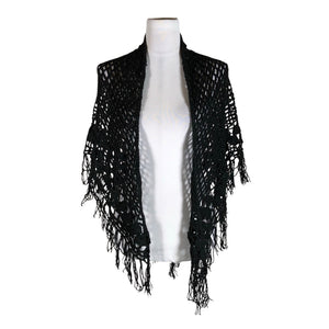 Naisten Handmade - Hartiahuivi, koko Maxi - Musta (1)