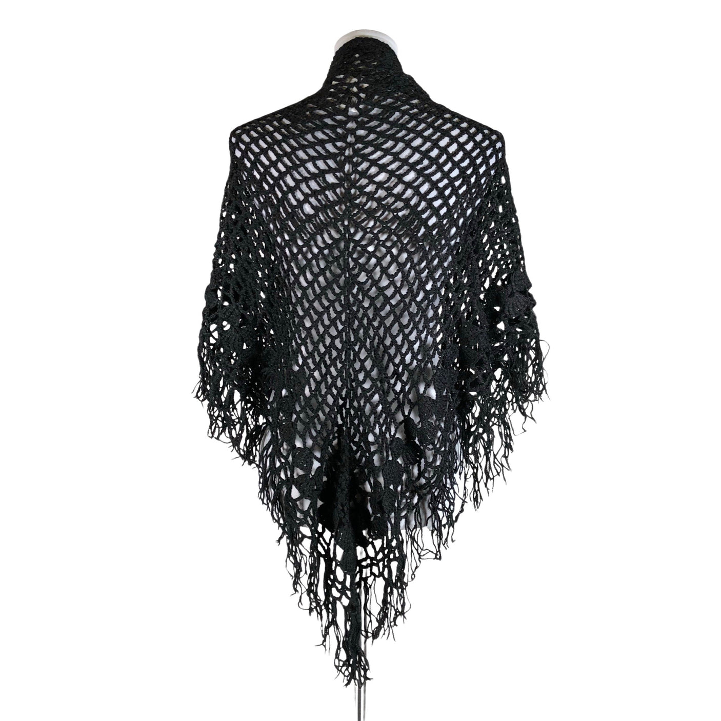 Naisten Handmade - Hartiahuivi, koko Maxi - Musta (2)
