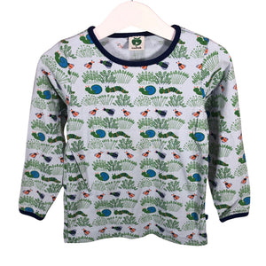 Unisex Småfolk - Trikoopaita, koko 92 - 98 - Vaaleansininen (1)