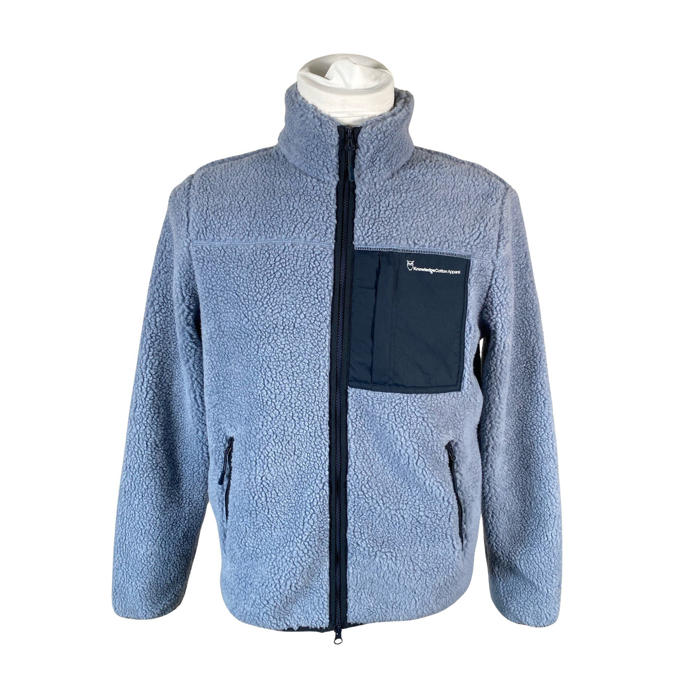 Miesten Knowledge Cotton Apparel - Fleecetakki, koko S - Vaaleansininen (1)