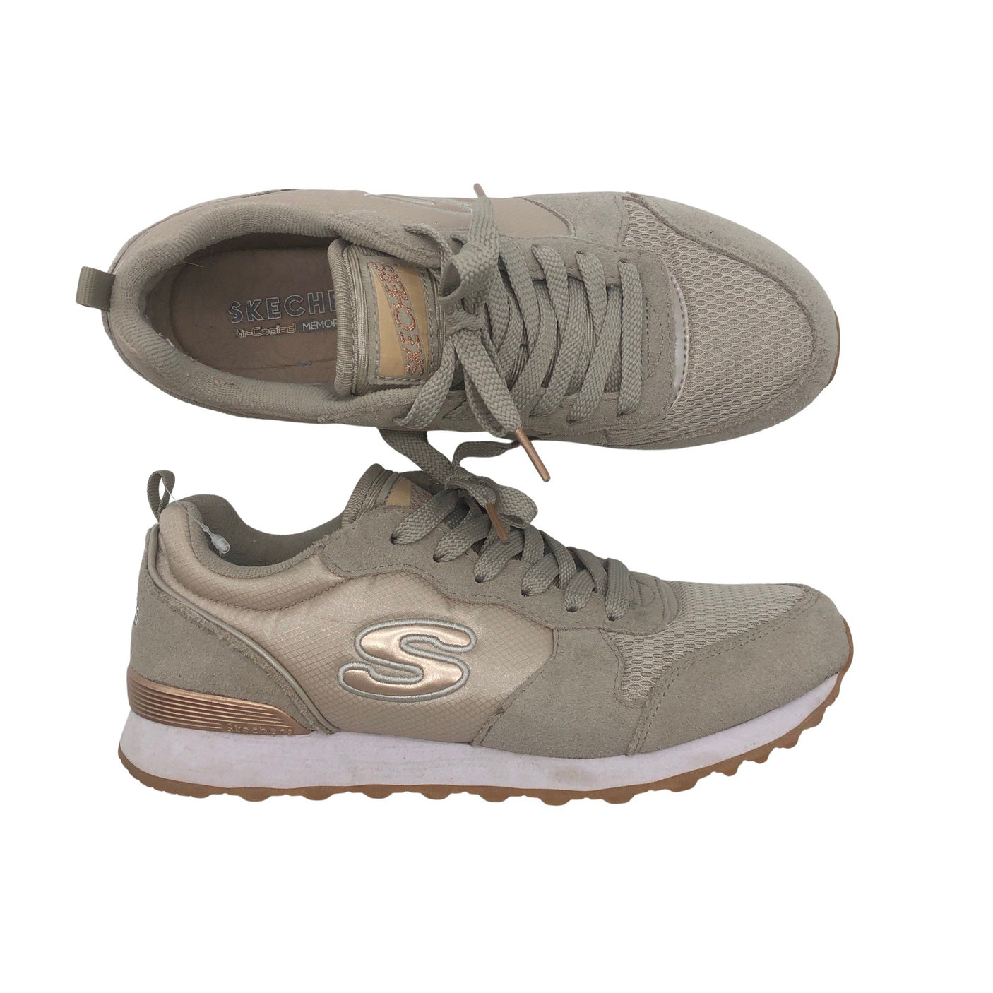 Naisten Skechers - Lenkkarit, koko 39 - Beige (1)