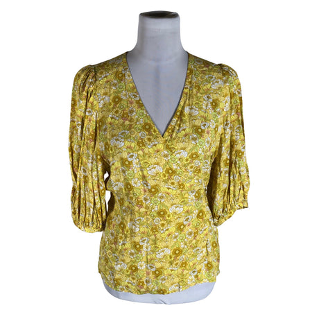 Naisten Edited - Lyhythihainen pusero, koko 38 - Keltainen ()