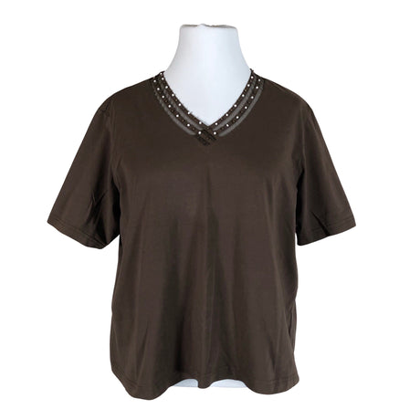 Naisten Gerry Weber - T-paita, koko 44 - Ruskea ()