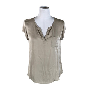 Naisten Repeat - Lyhythihainen pusero, koko 38 - Beige (1)