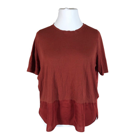 Naisten Nanso - Lyhythihainen pusero, koko 42 - Viininpunainen ()