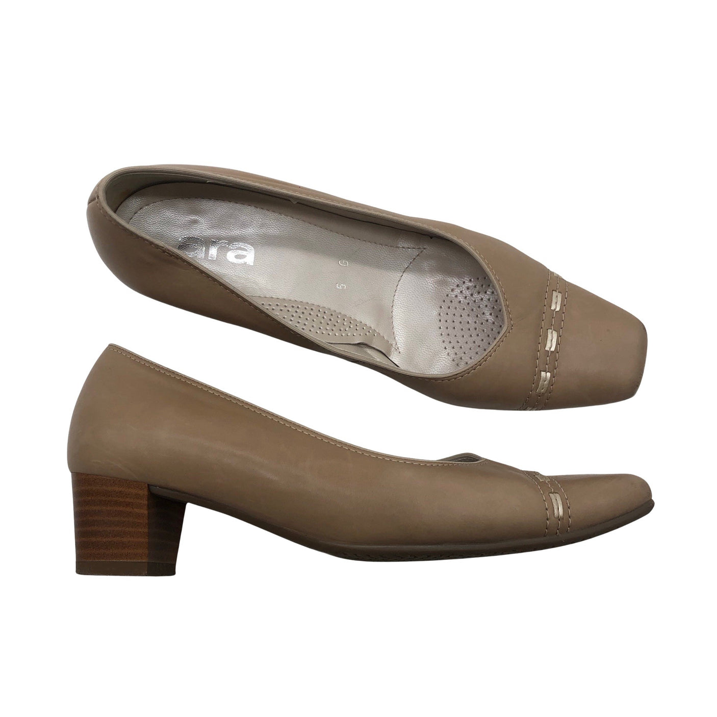 Naisten Ara - Korkokengät, koko 38 - Beige (1)