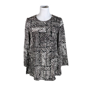 Naisten Marimekko - Sifonkitunika, koko 34 - Musta (1)