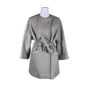 Naisten Massimo Dutti - Villakangastakki, koko 38 - Harmaa (1)