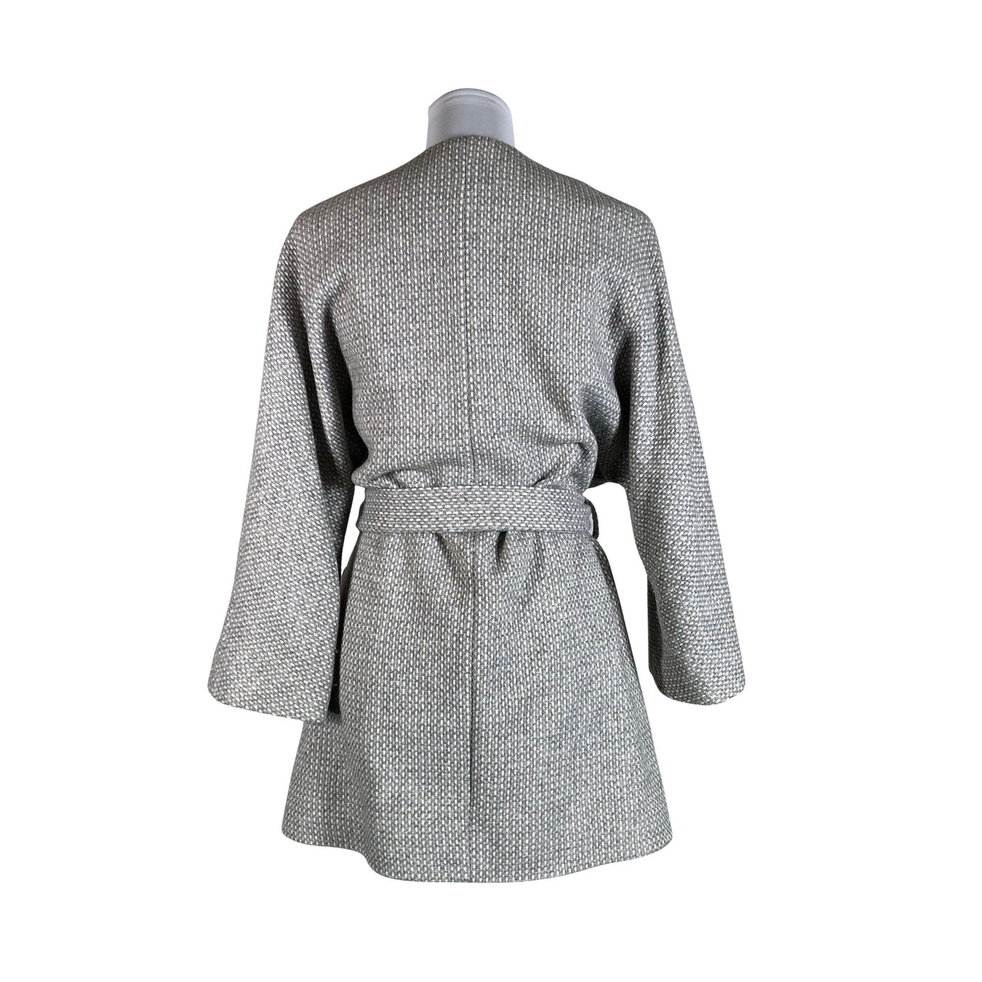 Naisten Massimo Dutti - Villakangastakki, koko 38 - Harmaa (2)