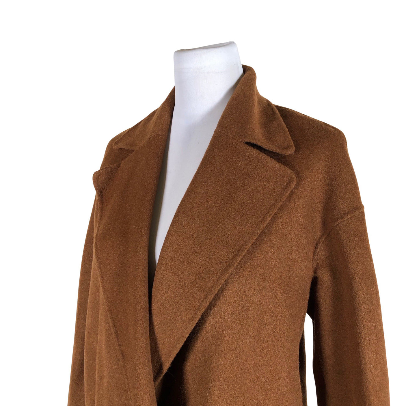 Naisten Massimo Dutti - Villakangastakki, koko 36 - Ruskea (3)