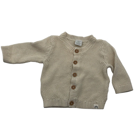 Tyttöjen Lindex - Neuletakki, koko 56 - 62 - Beige ()