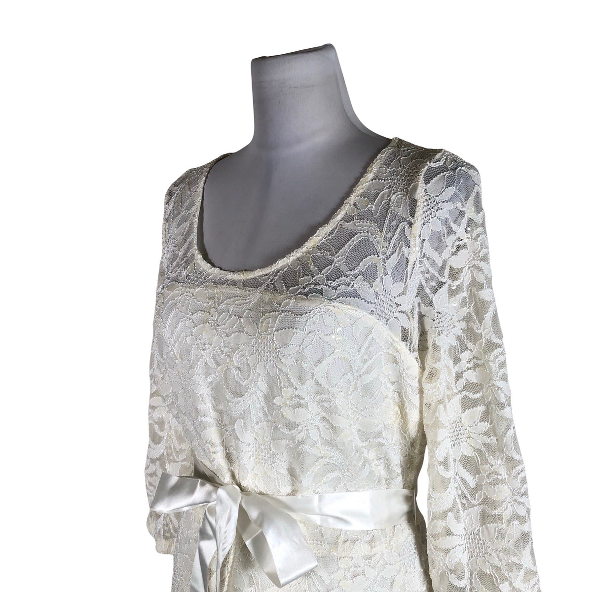 Naisten Young Couture by Barbara Schwarzer - Iltapuku, koko 40 - Luonnonvalkoinen (3)