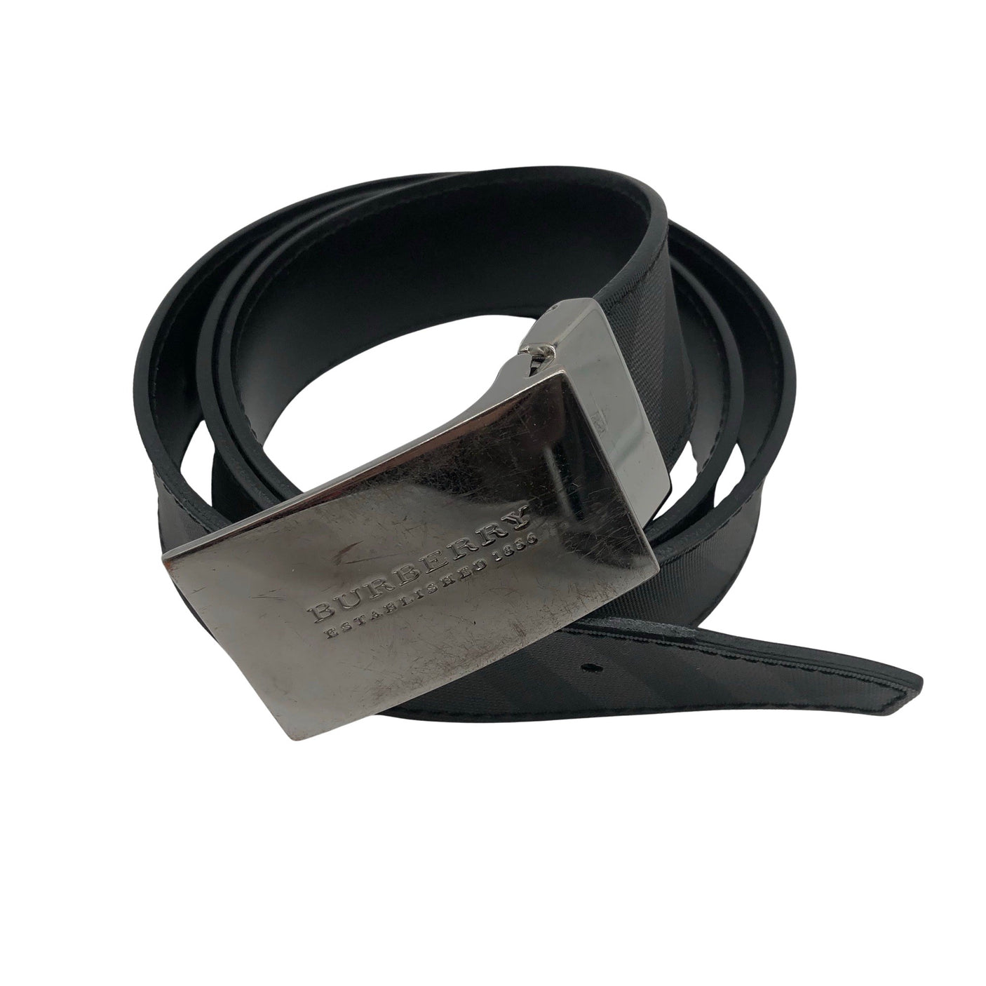 Unisex Burberry - Nahkavyö, koko Ei kokoa - Harmaa (1)