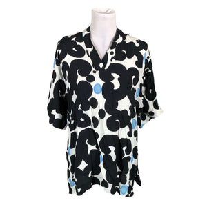 Naisten Marimekko - Sifonkitunika, koko 36 - Musta (1)