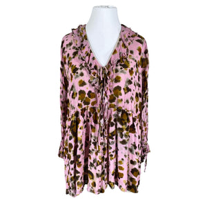 Naisten MSGM - Sifonkitunika, koko 42 - Pinkki (1)