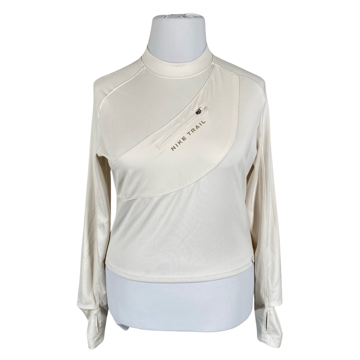 Naisten Nike - Urheilupaita, pitkät hihat, koko 42 - Luonnonvalkoinen (1)