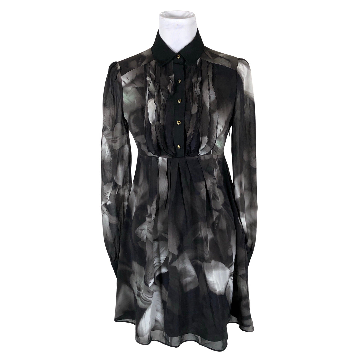 Naisten Ted Baker - Sifonkimekko, koko 36 - Harmaa (1)