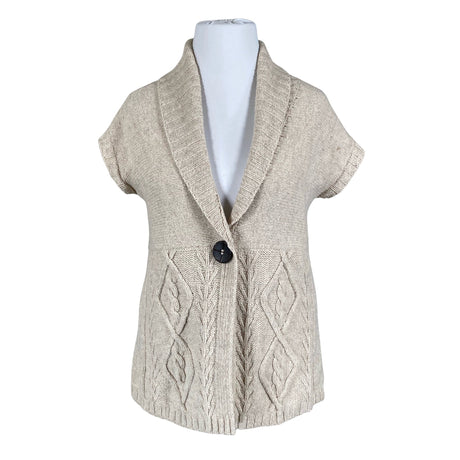 Naisten Fisherman - Neuletakki, koko 42 - Beige ()