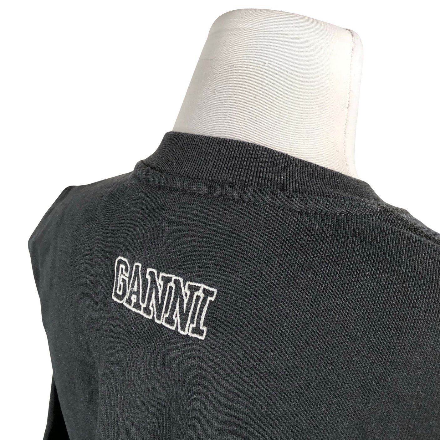 Naisten Ganni - Collegepaita, koko 36 - Musta (3)