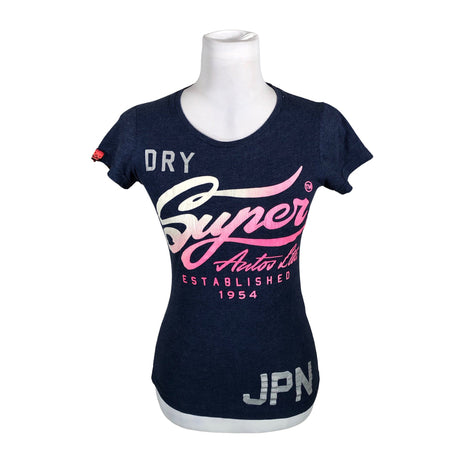 Naisten Superdry - T-paita, koko 34 - Sininen ()