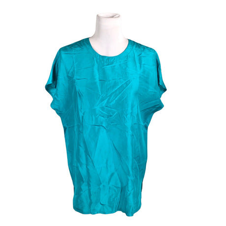 Naisten Stockmann Silk - Lyhythihainen pusero, koko 40 - Turkoosi ()
