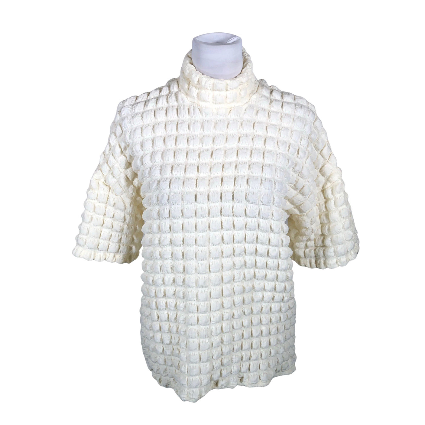 Naisten Selected - Lyhythihainen pusero, koko 36 - Luonnonvalkoinen (1)