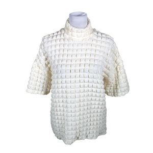 Naisten Selected - Lyhythihainen pusero, koko 36 - Luonnonvalkoinen (1)