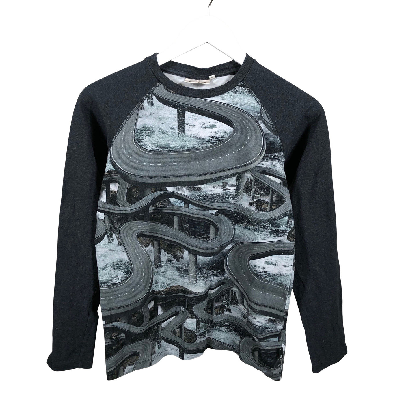 Unisex Molo Kids - Trikoopaita, koko 158 - 164 - Harmaa (1)