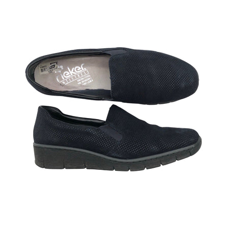 Naisten Rieker - Loaferit, koko 42 - Musta ()