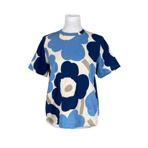 Naisten Marimekko - T-paita, koko 40 - Sininen (1)
