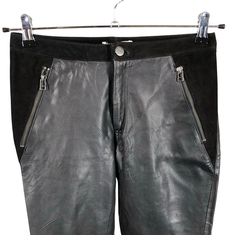 Naisten Selected - Nahkahousut, koko 38 - Musta (2)