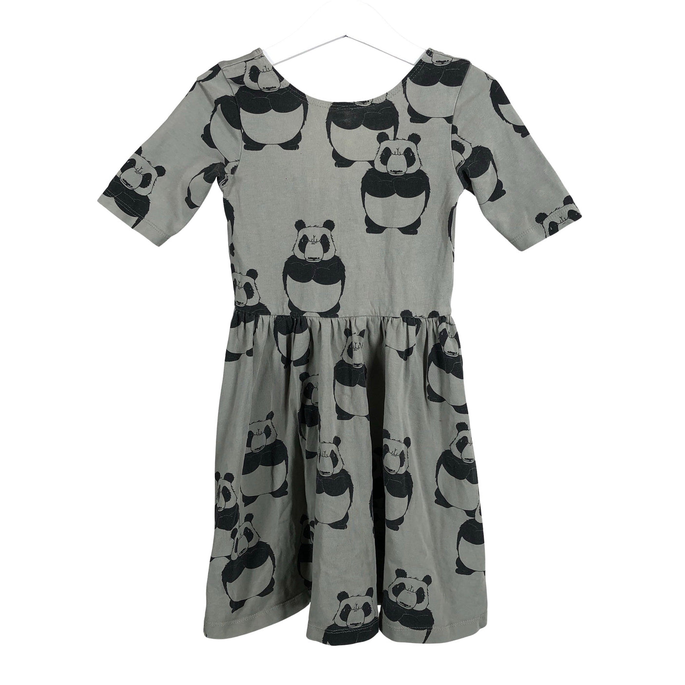 Tyttöjen Mainio - Trikoomekko, koko 110 - 116 - Vihreä (1)